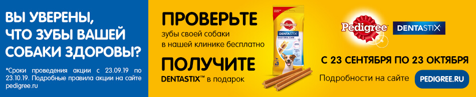 Акция совместно с Pedigree